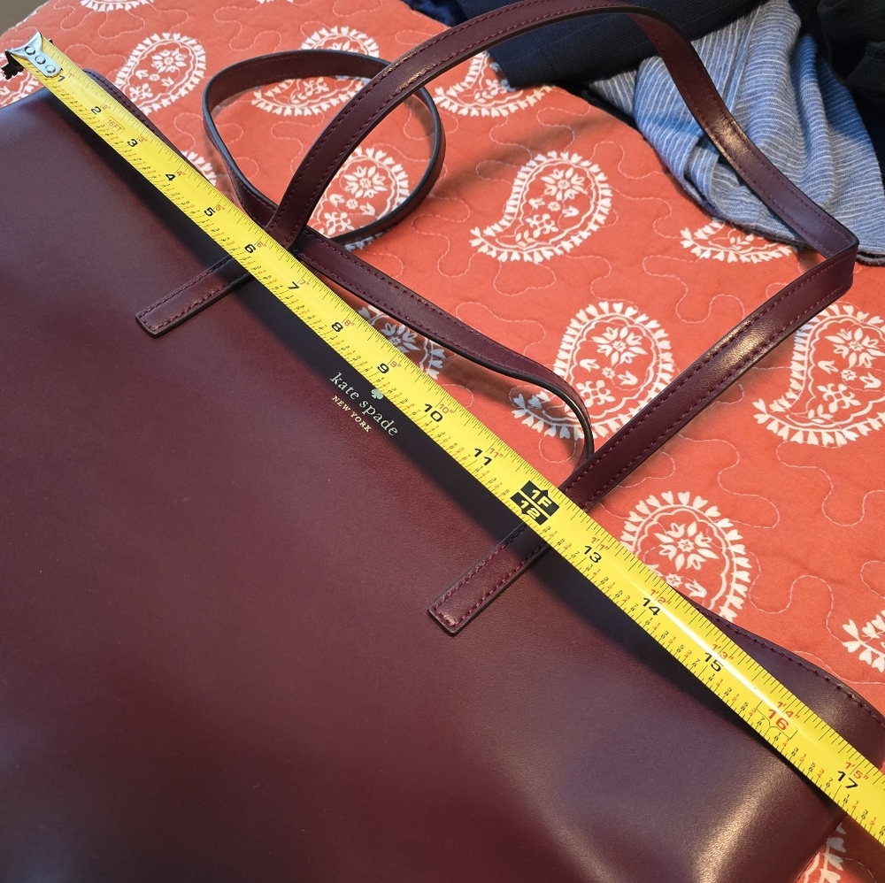 kate spade Burgundy Tote Bag - Picture 5 of 6